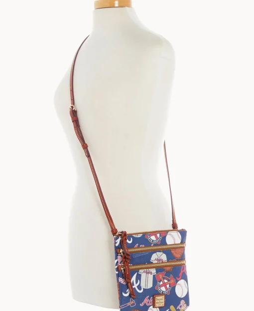 Dooney & Bourke Game Day Ready | Printed Fabric^MLB N S Triple Zip Crossbody