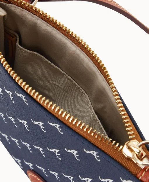 Dooney & Bourke Game Day Ready | Printed Fabric^MLB Small North South Top Zip Crossbody