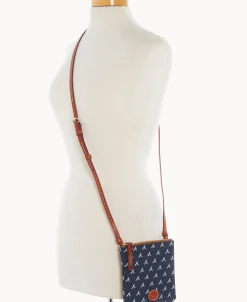 Dooney & Bourke Game Day Ready | Printed Fabric^MLB Small North South Top Zip Crossbody