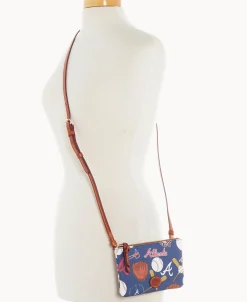 Dooney & Bourke Game Day Ready | Printed Fabric^MLB Top Zip Crossbody