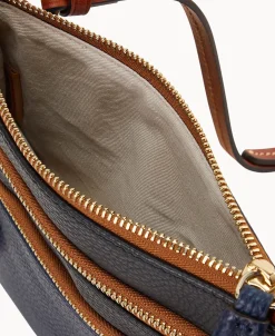 Dooney & Bourke Game Day Ready | Printed Fabric^MLB Triple Zip Crossbody