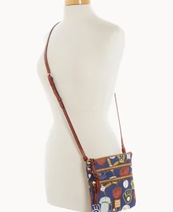 Dooney & Bourke Game Day Ready | Printed Fabric^MLB N S Triple Zip Crossbody