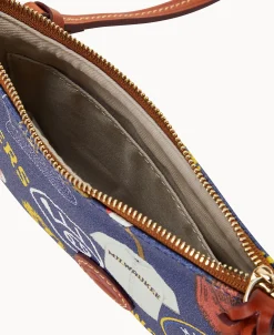 Dooney & Bourke Game Day Ready | Printed Fabric^MLB Top Zip Crossbody