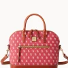 Dooney & Bourke Game Day Ready | Printed Fabric^MLB Domed Zip Satchel