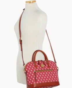 Dooney & Bourke Game Day Ready | Printed Fabric^MLB Domed Zip Satchel