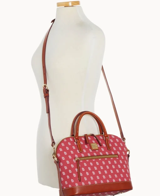 Dooney & Bourke Game Day Ready | Printed Fabric^MLB Domed Zip Satchel