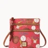 Dooney & Bourke Game Day Ready | Printed Fabric^MLB N S Triple Zip Crossbody