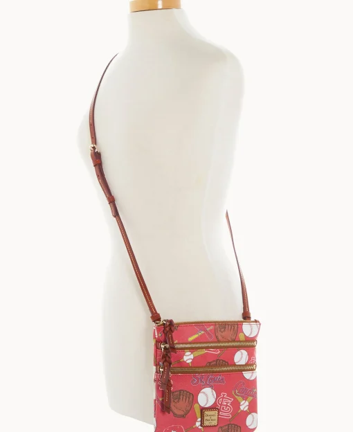 Dooney & Bourke Game Day Ready | Printed Fabric^MLB N S Triple Zip Crossbody