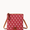 Dooney & Bourke Game Day Ready | Printed Fabric^MLB Small North South Top Zip Crossbody