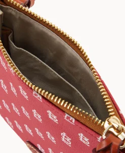 Dooney & Bourke Game Day Ready | Printed Fabric^MLB Small North South Top Zip Crossbody