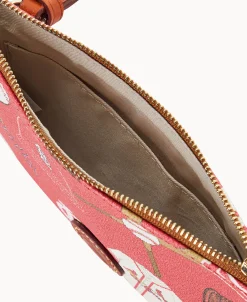 Dooney & Bourke Game Day Ready | Printed Fabric^MLB Top Zip Crossbody