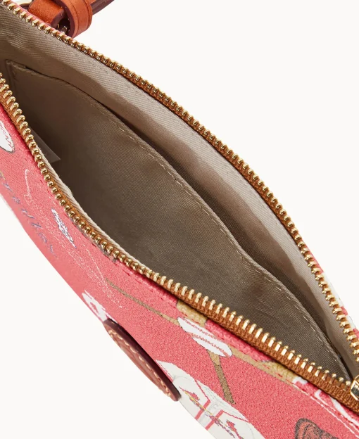 Dooney & Bourke Game Day Ready | Printed Fabric^MLB Top Zip Crossbody