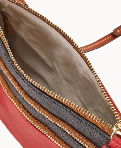 Dooney & Bourke Game Day Ready | Printed Fabric^MLB Triple Zip Crossbody
