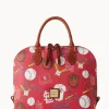 Dooney & Bourke Game Day Ready | Printed Fabric^MLB Zip Zip Satchel