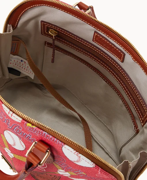 Dooney & Bourke Game Day Ready | Printed Fabric^MLB Zip Zip Satchel