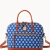 Dooney & Bourke Game Day Ready | Printed Fabric^MLB Domed Zip Satchel