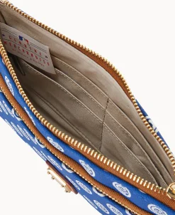 Dooney & Bourke Grab and Go | Wristlets^MLB Cubs Double Zip Wristlet