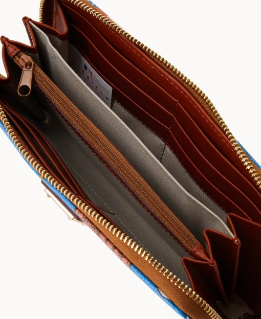Dooney & Bourke Grab and Go | Wristlets^MLB Large Zip Around Wristlet