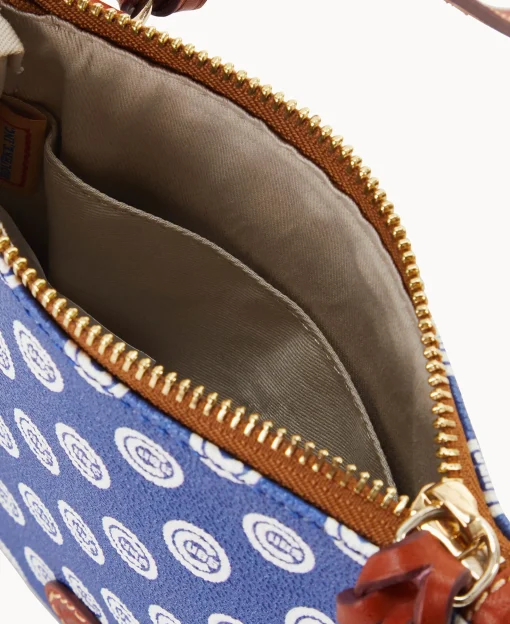 Dooney & Bourke Game Day Ready | Printed Fabric^MLB Small North South Top Zip Crossbody