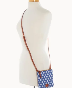 Dooney & Bourke Game Day Ready | Printed Fabric^MLB Small North South Top Zip Crossbody