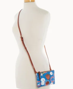 Dooney & Bourke Game Day Ready | Printed Fabric^MLB Top Zip Crossbody