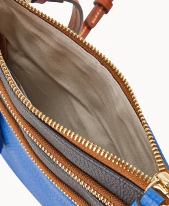 Dooney & Bourke Game Day Ready | Printed Fabric^MLB Triple Zip Crossbody
