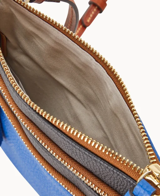 Dooney & Bourke Game Day Ready | Printed Fabric^MLB Triple Zip Crossbody