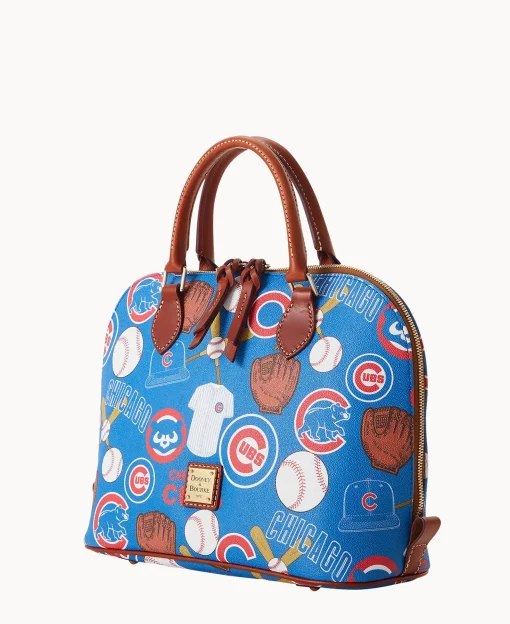 Dooney & Bourke Game Day Ready | Printed Fabric^MLB Zip Zip Satchel