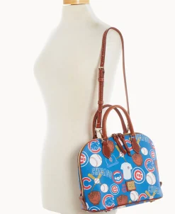 Dooney & Bourke Game Day Ready | Printed Fabric^MLB Zip Zip Satchel