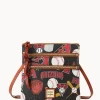 Dooney & Bourke Game Day Ready | Printed Fabric^MLB N S Triple Zip Crossbody
