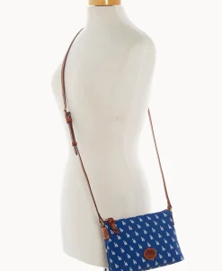 Dooney & Bourke Game Day Ready | Printed Fabric^MLB Crossbody Pouchette
