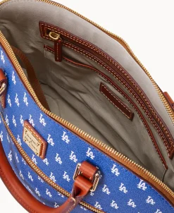 Dooney & Bourke Game Day Ready | Printed Fabric^MLB Domed Zip Satchel