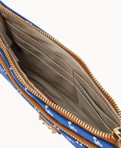 Dooney & Bourke Grab and Go | Wristlets^MLB Dodgers Double Zip Wristlet