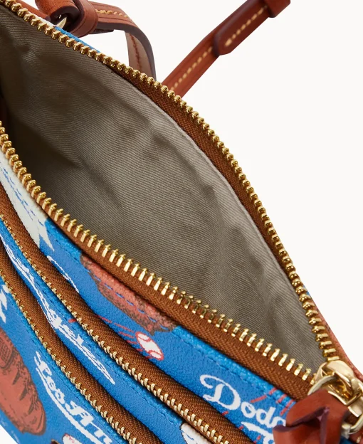 Dooney & Bourke Game Day Ready | Printed Fabric^MLB N S Triple Zip Crossbody