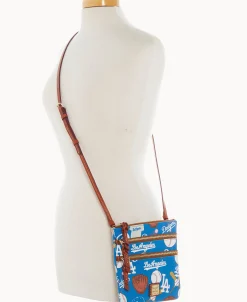 Dooney & Bourke Game Day Ready | Printed Fabric^MLB N S Triple Zip Crossbody