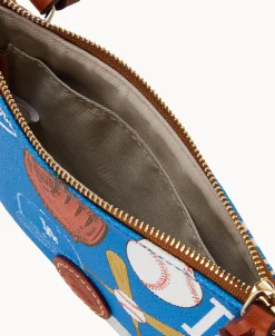 Dooney & Bourke Game Day Ready | Printed Fabric^MLB Top Zip Crossbody
