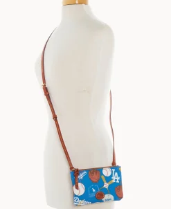 Dooney & Bourke Game Day Ready | Printed Fabric^MLB Top Zip Crossbody