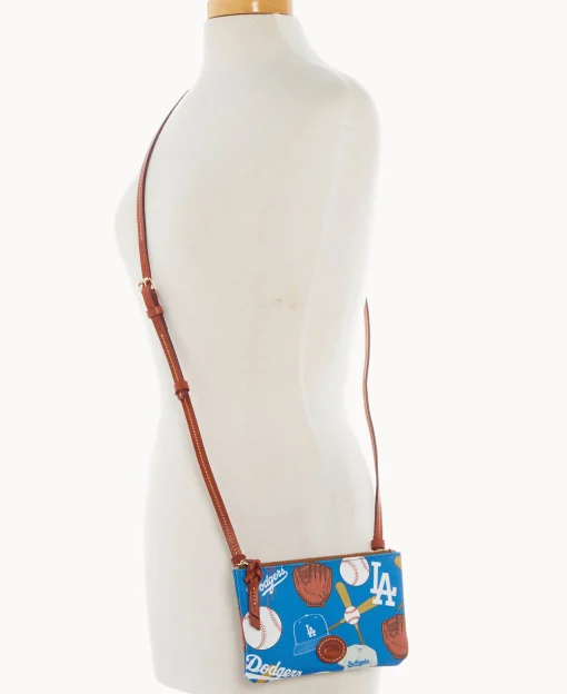 Dooney & Bourke Game Day Ready | Printed Fabric^MLB Top Zip Crossbody