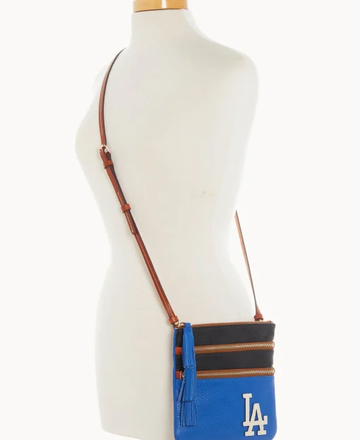 Dooney & Bourke Game Day Ready | Printed Fabric^MLB Triple Zip Crossbody