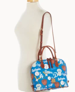 Dooney & Bourke Game Day Ready | Printed Fabric^MLB Zip Zip Satchel