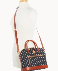 Dooney & Bourke Game Day Ready | Printed Fabric^MLB Domed Zip Satchel