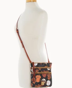 Dooney & Bourke Game Day Ready | Printed Fabric^MLB N S Triple Zip Crossbody