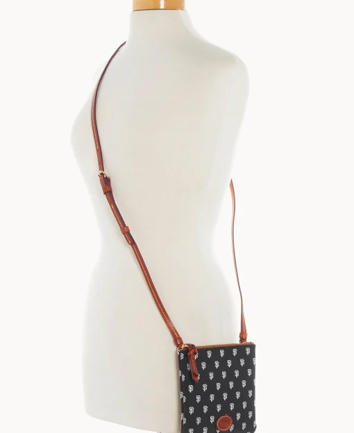 Dooney & Bourke Game Day Ready | Printed Fabric^MLB Small North South Top Zip Crossbody