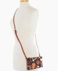 Dooney & Bourke Game Day Ready | Printed Fabric^MLB Top Zip Crossbody
