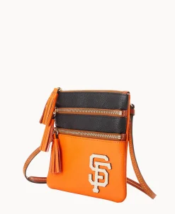 Dooney & Bourke Game Day Ready | Printed Fabric^MLB Triple Zip Crossbody
