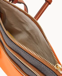 Dooney & Bourke Game Day Ready | Printed Fabric^MLB Triple Zip Crossbody
