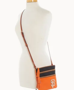 Dooney & Bourke Game Day Ready | Printed Fabric^MLB Triple Zip Crossbody