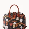 Dooney & Bourke Game Day Ready | Printed Fabric^MLB Zip Zip Satchel