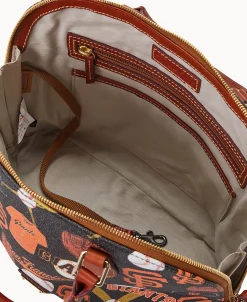 Dooney & Bourke Game Day Ready | Printed Fabric^MLB Zip Zip Satchel