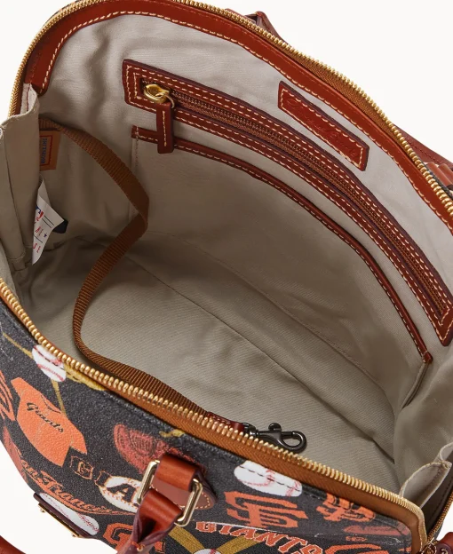 Dooney & Bourke Game Day Ready | Printed Fabric^MLB Zip Zip Satchel